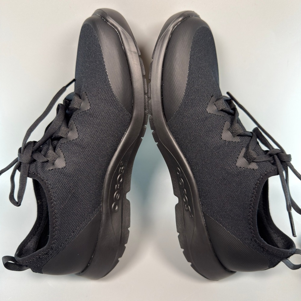 Oofos OOmg Sport Low LS Women 8.5 8 1/2 Recovery Shoe Lace Slip On Sneaker Black - Picture 9 of 16